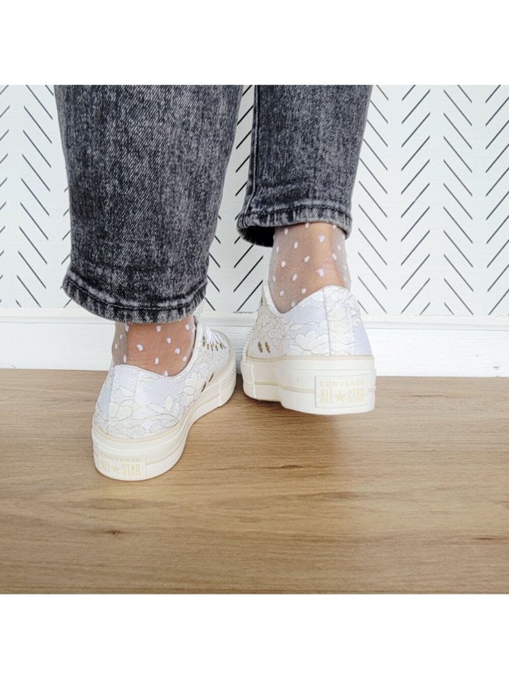 Converse Chuck Taylor Platform Pearls Lace 8.5 Women Shoes Party Sneaker A15197C - Picture 5 of 16